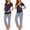 B Navy Blue Stripe