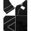 imageEkouaer Womens Nightshirt Long Sleeve Nightgown Round Neck Sleepwear Full Length Pajama Dress with Pockets Loungewear SXXLAblack