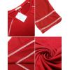 imageEkouaer Womens Nightshirt Long Sleeve Nightgown Round Neck Sleepwear Full Length Pajama Dress with Pockets Loungewear SXXLAred