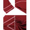 imageEkouaer Womens Nightshirt Long Sleeve Nightgown Round Neck Sleepwear Full Length Pajama Dress with Pockets Loungewear SXXLAwine Red