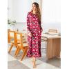 imageEkouaer Womens Nightshirt Long Sleeve Nightgown Round Neck Sleepwear Full Length Pajama Dress with Pockets Loungewear SXXLChristmas Penguin