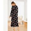 imageEkouaer Womens Nightshirt Long Sleeve Nightgown Round Neck Sleepwear Full Length Pajama Dress with Pockets Loungewear SXXLChristmas Snowman
