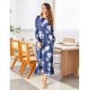 imageEkouaer Womens Nightshirt Long Sleeve Nightgown Round Neck Sleepwear Full Length Pajama Dress with Pockets Loungewear SXXLPat5