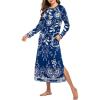 Navy Blue Flower