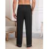 imageEkouaer Mens Pajama Pants Sleepwear Soft Pjs Bottoms Sleep Lounge Long Pant with Drawstring ampamp PocketsBlack