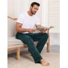 imageEkouaer Mens Pajama Pants Sleepwear Soft Pjs Bottoms Sleep Lounge Long Pant with Drawstring ampamp PocketsBlue Green Plaid