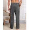 imageEkouaer Mens Pajama Pants Sleepwear Soft Pjs Bottoms Sleep Lounge Long Pant with Drawstring ampamp PocketsGray
