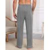 imageEkouaer Mens Pajama Pants Sleepwear Soft Pjs Bottoms Sleep Lounge Long Pant with Drawstring ampamp PocketsLight Gray