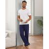 imageEkouaer Mens Pajama Pants Sleepwear Soft Pjs Bottoms Sleep Lounge Long Pant with Drawstring ampamp PocketsNavy Blue