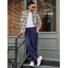 imageEkouaer Mens Pajama Pants Sleepwear Soft Pjs Bottoms Sleep Lounge Long Pant with Drawstring ampamp PocketsNavy Blue
