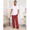 imageEkouaer Mens Pajama Pants Sleepwear Soft Pjs Bottoms Sleep Lounge Long Pant with Drawstring ampamp PocketsRed Black Blue Plaid