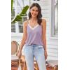 imageEkouaer Pajama Sets for Women Lingerie Sleepwear 2 Piece Cami Split Short Set V Neck Lace Summer PjsLight Pruple