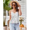 imageEkouaer Pajama Sets for Women Lingerie Sleepwear 2 Piece Cami Split Short Set V Neck Lace Summer PjsStar Grey