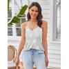 imageEkouaer Pajama Sets for Women Lingerie Sleepwear 2 Piece Cami Split Short Set V Neck Lace Summer PjsStar Grey