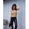 imageEkouaer Womens 2 PCS Cami Top Satin Tank Top Adjustable Spaghetti Strap CamisoleBrowncaramel