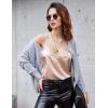imageEkouaer Womens 2 PCS Cami Top Satin Tank Top Adjustable Spaghetti Strap CamisoleChampagne