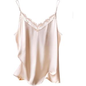 imageEkouaer Womens 2 PCS Cami Top Satin Tank Top Adjustable Spaghetti Strap CamisoleChampagne