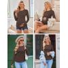 imageEkouaer Womens 3 Pack Long Sleeve Maternity Shirts Crew Neck Pregnancy Clothes Side Ruched Workout Tops Casual TShirt SXXL