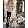 imageEkouaer Womens 3 Pack Long Sleeve Maternity Shirts Crew Neck Pregnancy Clothes Side Ruched Workout Tops Casual TShirt SXXL