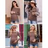 imageEkouaer Womens Maternity Shirts Boat Neck 3 Packs Pregnancy Tops Long Sleeve Tunic Tees Casual Blouse New Mama Clothes SXXLBlackWhiteBrown