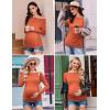 imageEkouaer Womens Maternity Shirts Boat Neck 3 Packs Pregnancy Tops Long Sleeve Tunic Tees Casual Blouse New Mama Clothes SXXLDark GreyDark RedCaramel