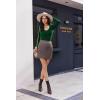 imageEkouaer Deep V Neck Shirts for Women Long Sleeve Thermal Tops Slim Fit Lightweight Undershirts Soft Low Cut Tees XSXXLGreen