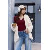 imageEkouaer Womens Thermal Long Sleeve Shirts VNeck Slim Fit Basic Going Out Ribbed Y2K TopsBurgundy