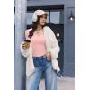 imageEkouaer Womens Thermal Long Sleeve Shirts VNeck Slim Fit Basic Going Out Ribbed Y2K TopsLight Pink