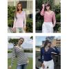 imageEkouaer Womens Thermal Long Sleeve Shirts VNeck Slim Fit Basic Going Out Ribbed Y2K TopsLight Pink