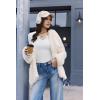 imageEkouaer Womens Thermal Long Sleeve Shirts VNeck Slim Fit Basic Going Out Ribbed Y2K TopsWhite
