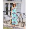 imageEkouaer Nightgowns for Women Sleeveless Sleepshirt Long Print House Dress Tank Nightshirt Maxi Casual Dress with PocketsBlue Flower