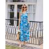 imageEkouaer Nightgowns for Women Sleeveless Sleepshirt Long Print House Dress Tank Nightshirt Maxi Casual Dress with PocketsBlue Multi Flowers