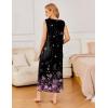 imageEkouaer Nightgowns for Women Sleeveless Sleepshirt Long Print House Dress Tank Nightshirt Maxi Casual Dress with PocketsCherry Blossoms Black