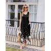 imageEkouaer Nightgowns for Women Sleeveless Sleepshirt Long Print House Dress Tank Nightshirt Maxi Casual Dress with PocketsFlower Black