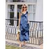imageEkouaer Nightgowns for Women Sleeveless Sleepshirt Long Print House Dress Tank Nightshirt Maxi Casual Dress with PocketsTie Dye Blue