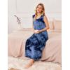 imageEkouaer Nightgowns for Women Sleeveless Sleepshirt Long Print House Dress Tank Nightshirt Maxi Casual Dress with PocketsTie Dye Blue