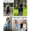imageEkouaer Nightgowns for Women Sleeveless Sleepshirt Long Print House Dress Tank Nightshirt Maxi Casual Dress with PocketsTie Dye Blue