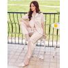 imageEkouaer Satin Pajamas Set for Women Silk Button Down Sleepwear Short Sleeve Loungewear 2 Pieces NightwearChampagne