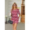 imageEkouaer Womens Waffle Knit Two Piece Lounge Set Soft Matching Outfits for Daily Wear Casual Shorts Set with PocketRed Elk