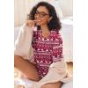 imageEkouaer Womens Waffle Knit Two Piece Lounge Set Soft Matching Outfits for Daily Wear Casual Shorts Set with PocketRed Elk