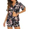 Floral Black Pink