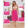 imageEkouaer Womens Plush Towel Wrap Soft Lightweight Shower Wrap Absorbent Spa Body Wrap Bath Robe with Velcro SLHot Pink