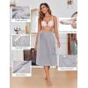 imageEkouaer Womens Plush Towel Wrap Soft Lightweight Shower Wrap Absorbent Spa Body Wrap Bath Robe with Velcro SLLight Gray