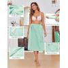 imageEkouaer Womens Plush Towel Wrap Soft Lightweight Shower Wrap Absorbent Spa Body Wrap Bath Robe with Velcro SLMint Green