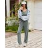 imageEkouaer Pajamas for Women Set Long Sleeve 2 Piece Lounge Sets V Neck Matching Pjs Soft Sleepwear Fall Winter SXXLArmy Green