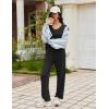 imageEkouaer Pajamas for Women Set Long Sleeve 2 Piece Lounge Sets V Neck Matching Pjs Soft Sleepwear Fall Winter SXXLBlack