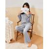 imageEkouaer Pajamas for Women Set Long Sleeve 2 Piece Lounge Sets V Neck Matching Pjs Soft Sleepwear Fall Winter SXXLLight Grey