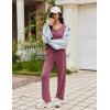 imageEkouaer Pajamas for Women Set Long Sleeve 2 Piece Lounge Sets V Neck Matching Pjs Soft Sleepwear Fall Winter SXXLRed