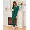imageEkouaer Womens Pajamas Set Long Sleeve Christmas PJ Sets Soft Lounge Set for Women Sleepwear Joggers with PocketsDark Green Plaid