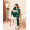 imageEkouaer Womens Pajamas Set Long Sleeve Christmas PJ Sets Soft Lounge Set for Women Sleepwear Joggers with PocketsDark Green Plaid